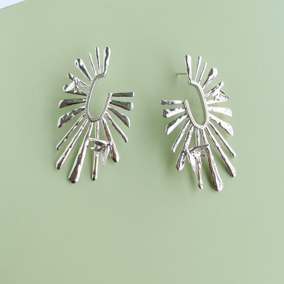 Kendra Scott Melody Hoop Earrings - Silver - Picture 3 of 4